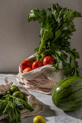 fresh vegetables on the table