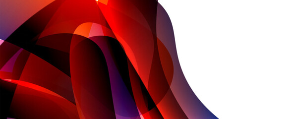 Obraz premium Colorful curve design concept. Vector Illustration For Wallpaper, Banner, Background, Card, Book Illustration, landing page