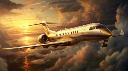 Fototapeta premium airplane in the sky high definition(hd) photographic creative image