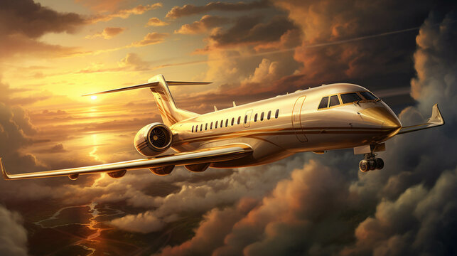 airplane in the sky  high definition(hd) photographic creative image