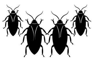 cockroach silhouette vector illustration