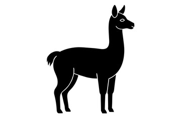 llama silhouette vector illustration