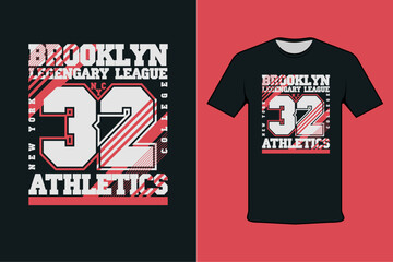 brooklyn legendary league 32 athletics modern black shirt design