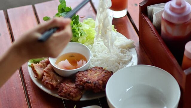 Preparing and Enjoying Bun Cha