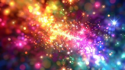 Obraz premium a colorful background with many lights