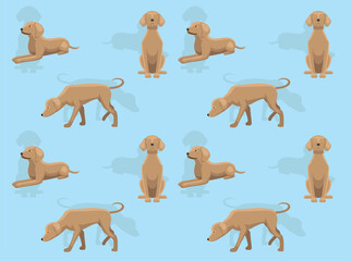 Dog Blue Lacy Cream Coat Cartoon Cute Seamless Wallpaper Background