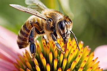 Honeybee Collecting Pollen