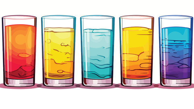 Rainbow gradient line drawing of a cartoon alcoholi
