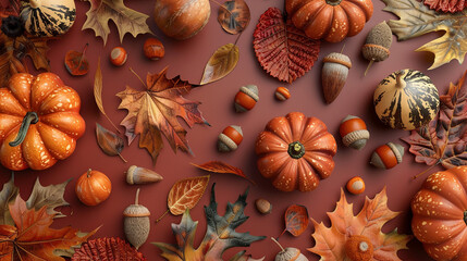 Obraz na płótnie Canvas Vibrant Autumn Decorations