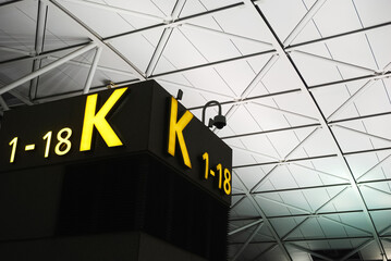 airport terminal sign