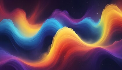 Abstract colorful wavy background.