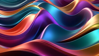 Abstract colorful wavy background.