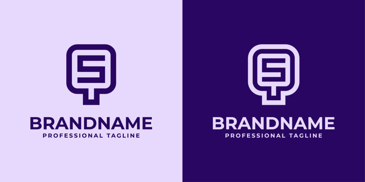 Modern Initials QS and SQ Logo, suitable for business with QS or SQ initials