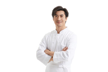 Confident chef with arms crossed