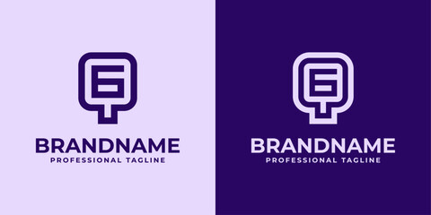 Modern Initials QG and GQ Logo, suitable for business with QG or GQ initials
