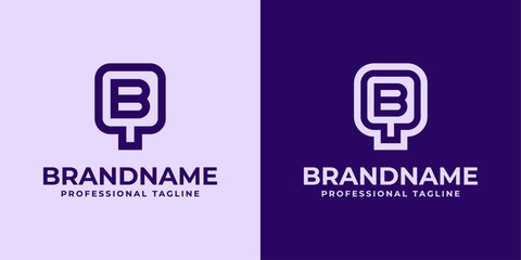 Modern Initials QB and BQ Logo, suitable for business with QB or BQ initials