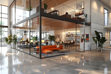 Unveiling of Innovative Product in Cutting Edge Modern Office Environment