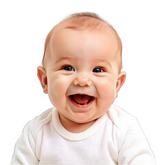cute baby smailing face transparent background