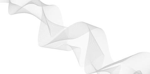 Abstract wave element for design. Digital frequency track equalizer. Stylized line art background. Vector illustration.  Wave with lines created using blend tool. smooth stripe.