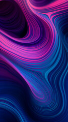 Obraz premium Discover the mesmerizing beauty of pink and purple swirls dancing elegantly across a dark blue background. This captivating artwork, created by advanced artificial intelligence technology (AI)