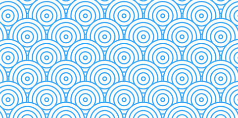 Overlapping Pattern Minimal diamond geometric waves spiral transparent and abstract circle wave line. blue seamless tile stripe geometric create retro square line backdrop pattern background.