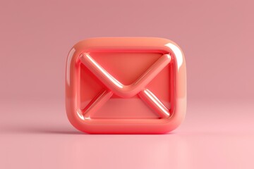 A red envelope with a pink background