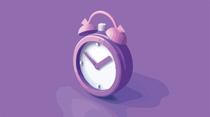 Stopwatch 3d render icon. 10 second arrow and lilac