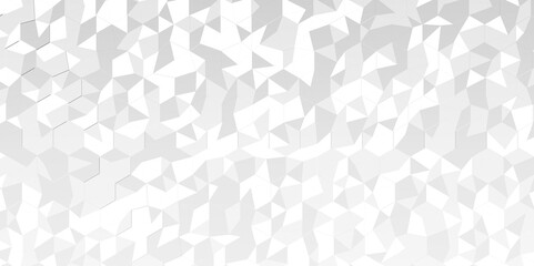 Vector geometric seamless technology gray and white transparent triangle background. Abstract digital grid light pattern white Polygon Mosaic triangle Background, business and corporate background.
