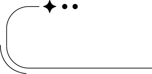 Minimalist aesthetic line frame