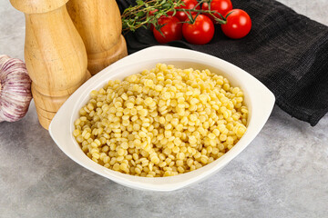 Organic wheat pasta - boiled ptitim