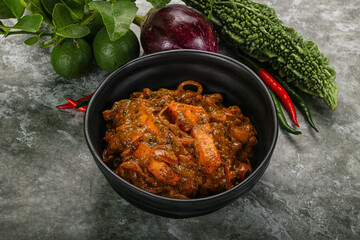 Indian cuisine - homemade mutter paneer