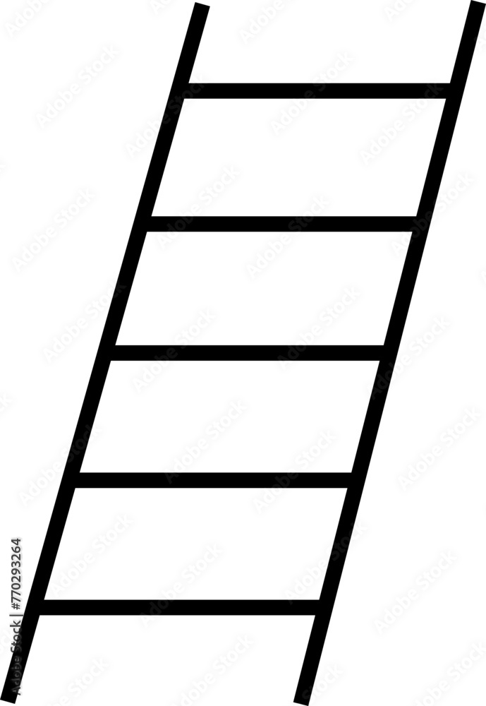 Poster climbing stair line icon editable stock. stairway direction information symbol. sign navigation stai