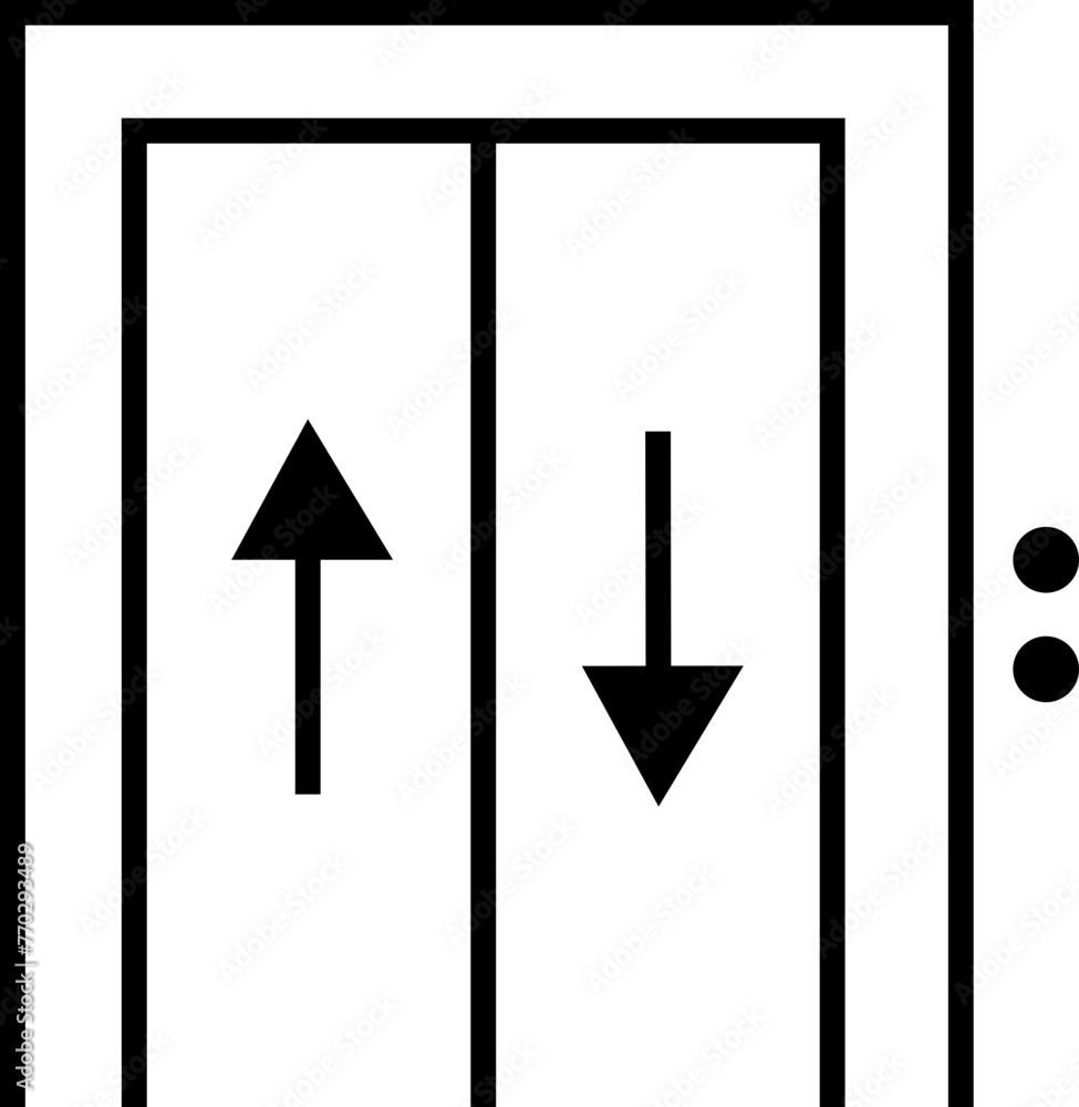 Poster climbing stair line icon editable stock. stairway direction information symbol. sign navigation stai