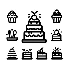 Cake Icon Set