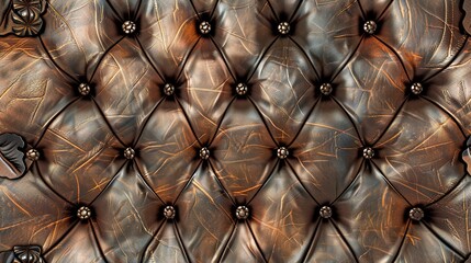 Fototapeta premium Vintage leather texture seamless pattern, rich and detailed for classic elegance. Seamless Pattern, Fabric Pattern, Tumbler Wrap.