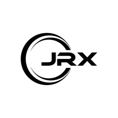 JRX letter logo design with white background in illustrator, cube logo, vector logo, modern alphabet font overlap style. calligraphy designs for logo, Poster, Invitation, etc.