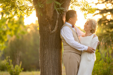 Happy Seniors Getting Married