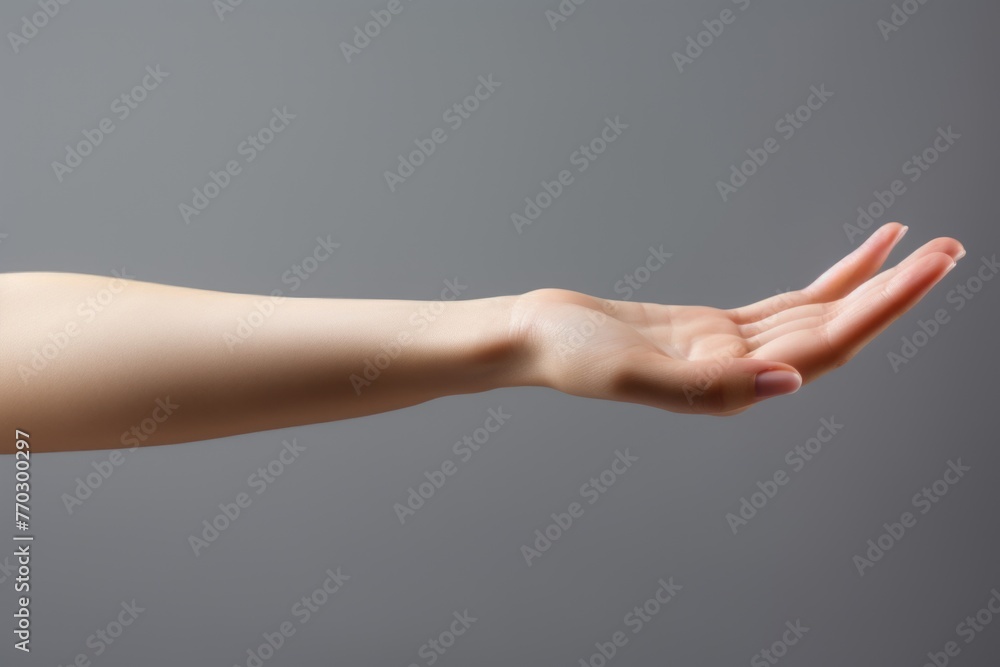 Poster a hand is shown with the thumb up and the fingers spread out. the hand is positioned in a way that i