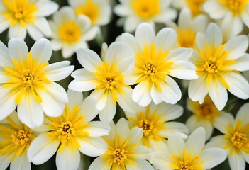Fototapeta premium Yellow spring flowers macro close up