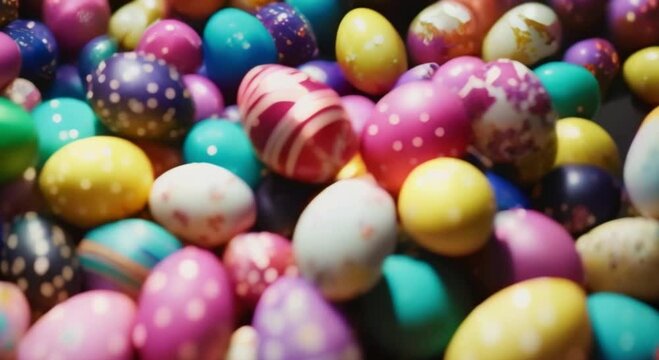 celebration 3d beautiful colorful easter eggs	