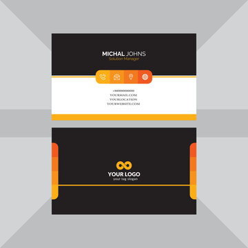  creative business card and name card horizontal simple clean template vector design