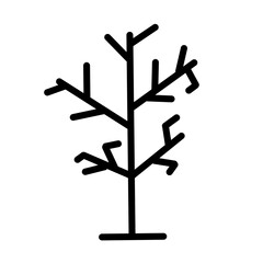 Linear symbols of various plants,Editable strokes,Linear symbols for websites, Newspapers, Books articles.