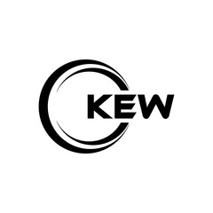 KEW Letter Logo Design, Inspiration for a Unique Identity. Modern Elegance and Creative Design. Watermark Your Success with the Striking this Logo.
