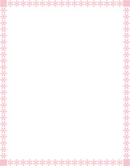 Vertical Frame Leaf Flower frame laurel wreath floral vector pink pastel decoration leaves botanical borders border framing pressed flowers background wedding valentine anniversary congratulations Chr