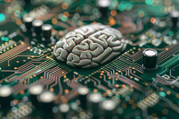 Circuit board within a brain