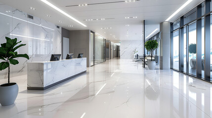 modern office interior, generative ai
