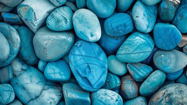 background image full of blue pebbles