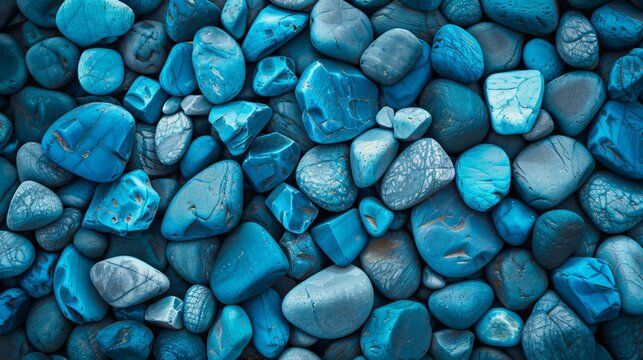 background image full of blue pebbles