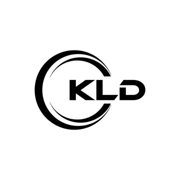 KLD letter logo design with white background in illustrator, cube logo, vector logo, modern alphabet font overlap style. calligraphy designs for logo, Poster, Invitation, etc.