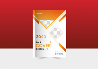   magazine or book cover layout template graphic
 elements and space for photo background.